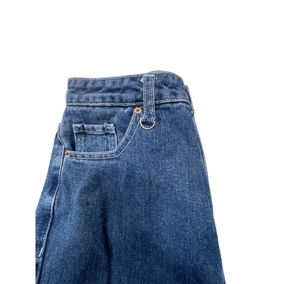 Women's Pacsun 90s Boyfriend Cargo Jeans Size 27 Blue Denim With Multiple Pocket - Picture 5 of 11